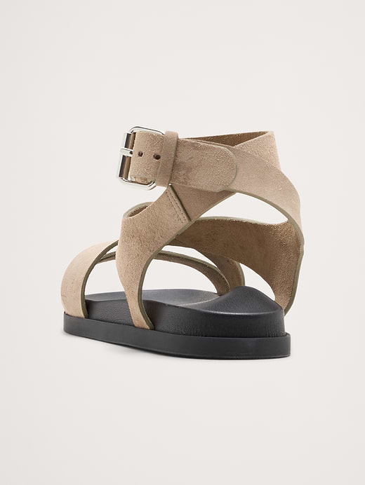 Banana Republic Italian Suede Ankle-Strap Sandal — photo 5