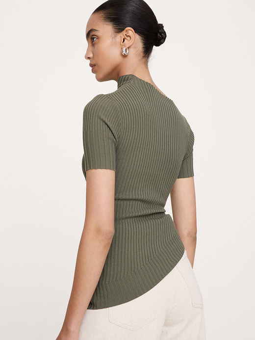 Banana Republic Sculpted Asymmetrical Sweater Tee — photo 3