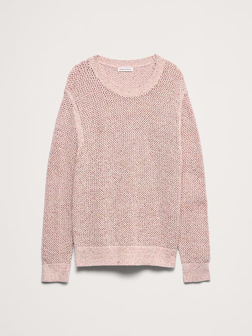 Banana Republic Textured Mesh Crew-Neck Sweater — photo 5