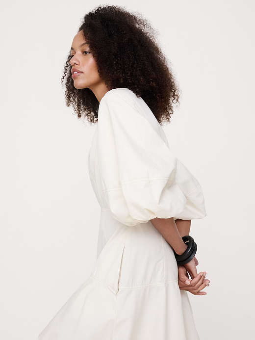 Banana Republic Cotton Twill Barrel Midi Dress — photo 4