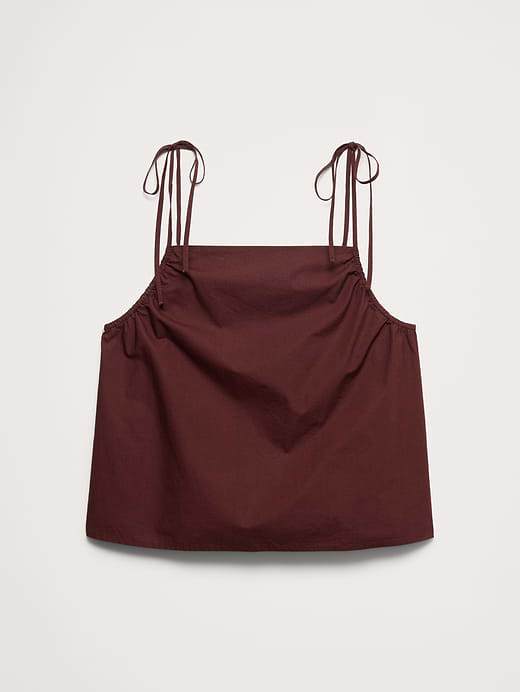 Banana Republic Cotton Poplin Tie-Strap Tank — photo 5