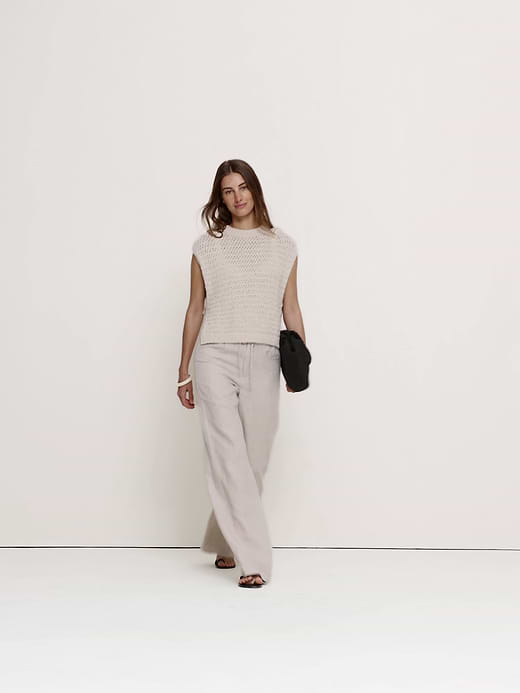 Banana Republic Open Side-Button Sweater Vest — photo 6