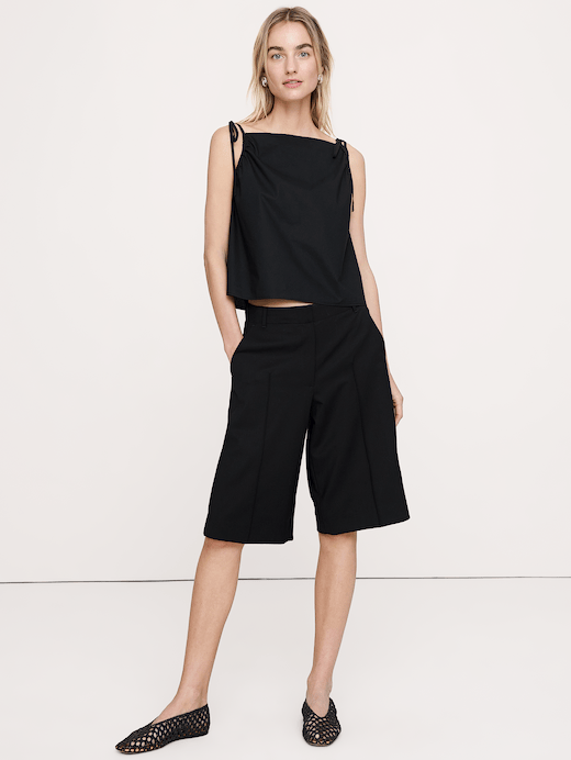 Banana Republic Cotton Poplin Tie-Strap Tank — photo 1