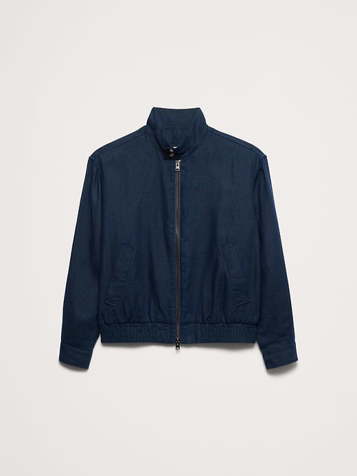 Banana Republic Linen Harrington Jacket — photo 5