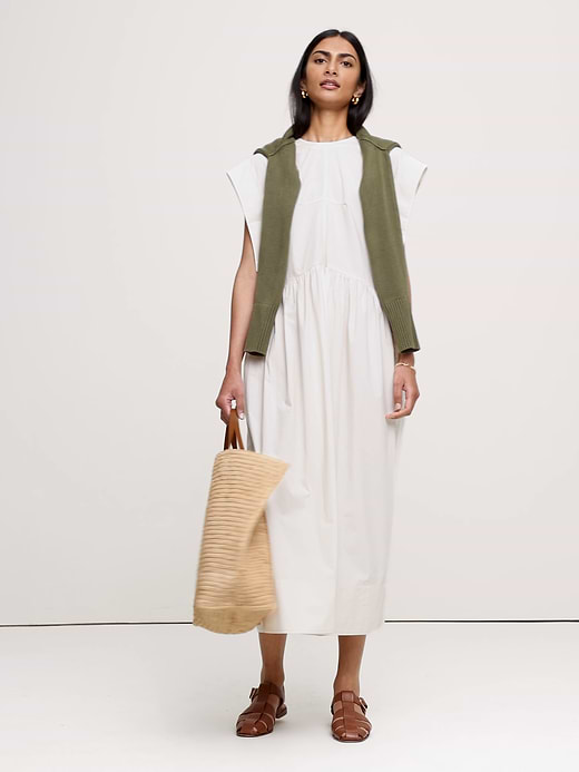 Banana Republic Cotton Poplin Maxi Dress — photo 6