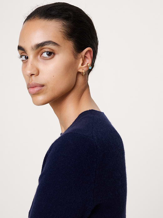 Banana Republic Blue Chalcedony Ear Cuff — photo 3