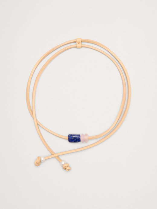Banana Republic Lapis Cord Necklace — photo 1