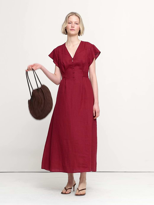 Banana Republic Linen Side-Tie Maxi Dress — photo 5