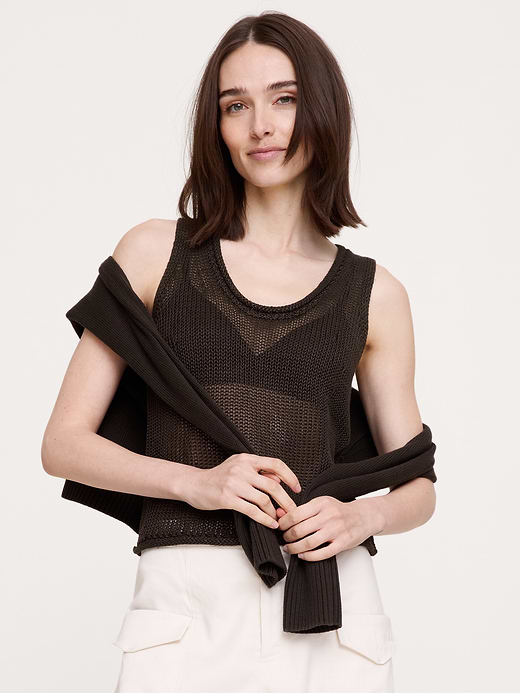 Banana Republic Heirloom Linen Sweater Tank — photo 4