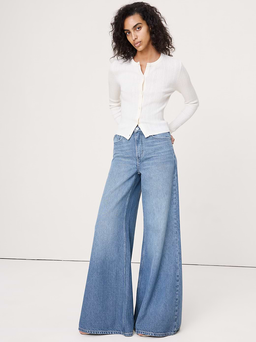 Banana Republic Crinkle Knit Cropped Cardigan — photo 1
