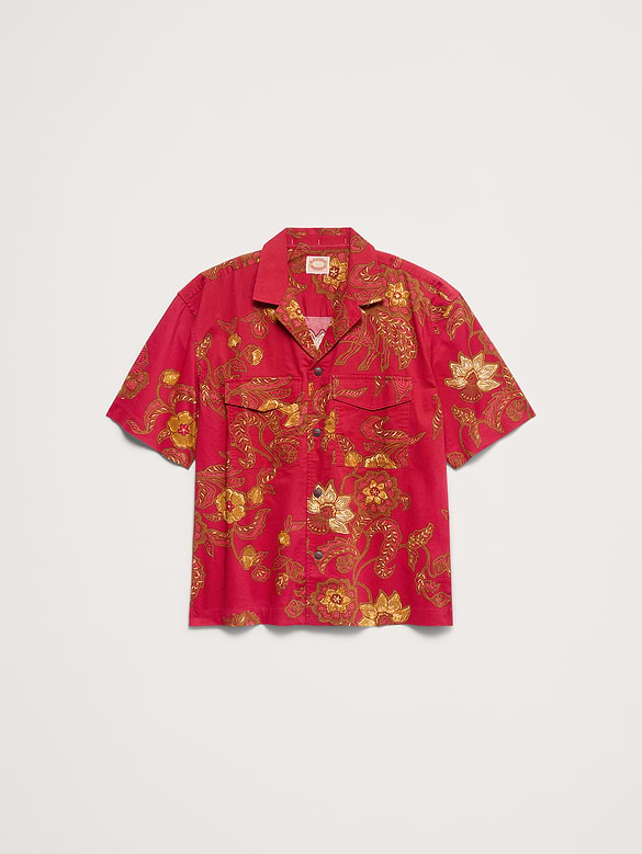 Banana Republic Archive Reissue Relaxed-Fit Cotton Poplin Shirt — photo 5