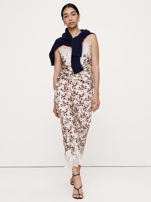 Banana Republic Stretch-Satin Lace-Trim Camisole — photo 1