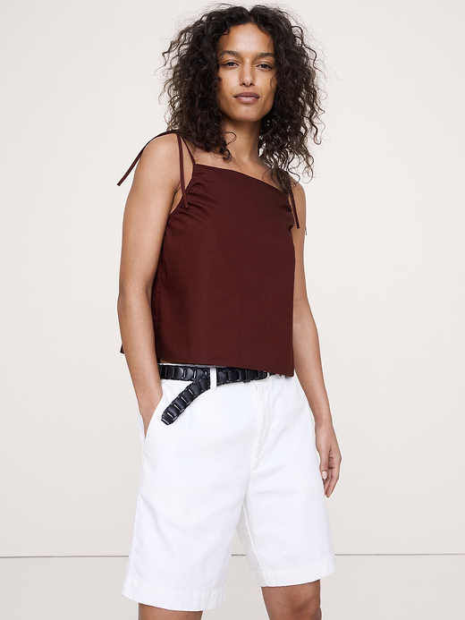 Banana Republic Cotton Poplin Tie-Strap Tank — photo 1