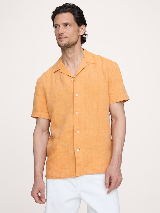 Banana Republic Standard-Fit Linen Resort Shirt — photo 1