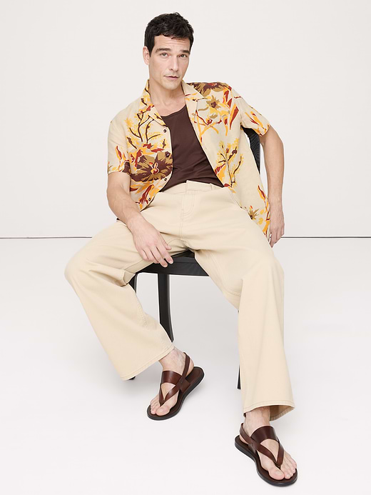 Banana Republic Standard-Fit Linen Resort Shirt — photo 4