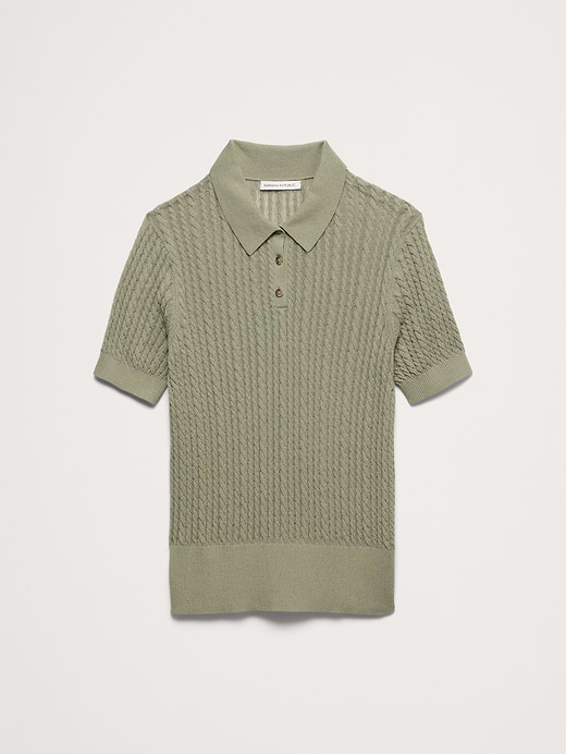 Banana Republic Crinkle Knit Polo — photo 5