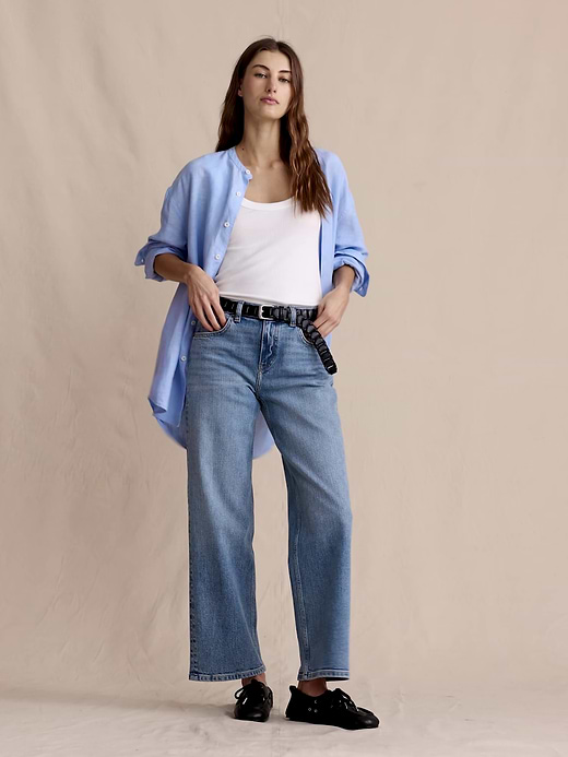 Banana Republic Mid-Rise 90s Loose Crop Jean — photo 8