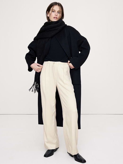 Banana Republic High-Rise Wide-Leg Drapey TENCEL™ Pull-On Pant — photo 1