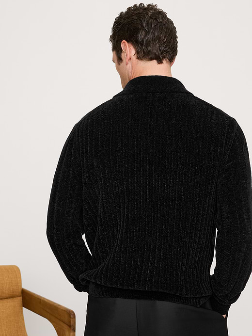 Banana Republic Ribbed Chenille Sweater Polo — photo 3