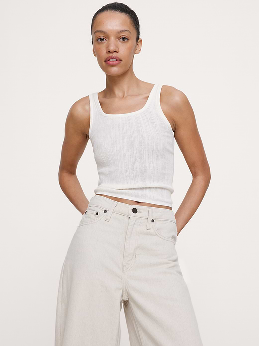 Banana Republic Crinkle Knit Tank — photo 1