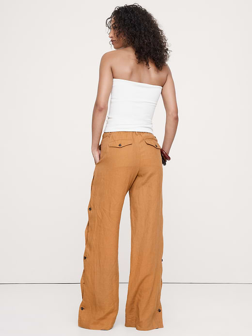 Banana Republic The Everyday Wide-Leg Pant in Linen — photo 3