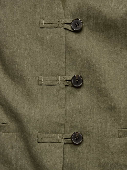 Banana Republic Stretch Linen-Viscose Long Vest — photo 6