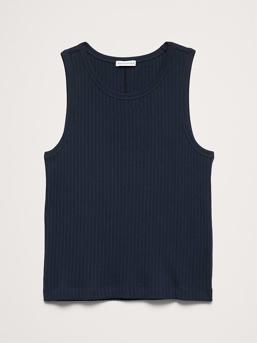 Banana Republic Ribbed Stretch-Cotton Tank — photo 5