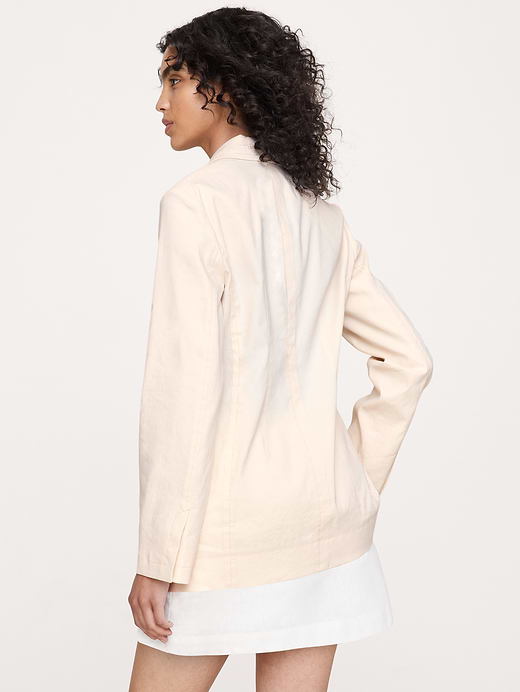 Banana Republic Relaxed Stretch Linen-Viscose Blazer — photo 3