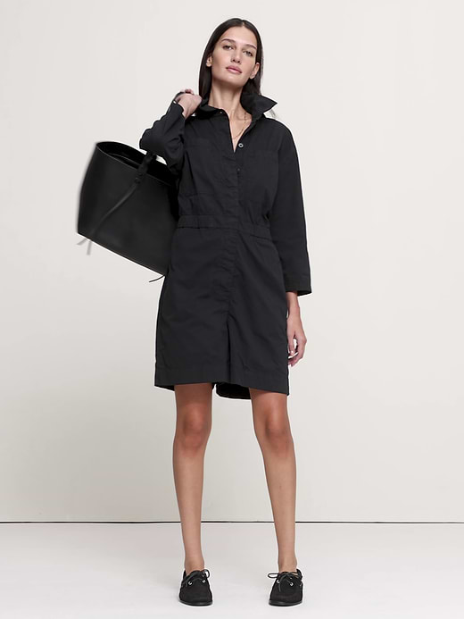 Banana Republic Cotton-Twill Utility Romper — photo 5