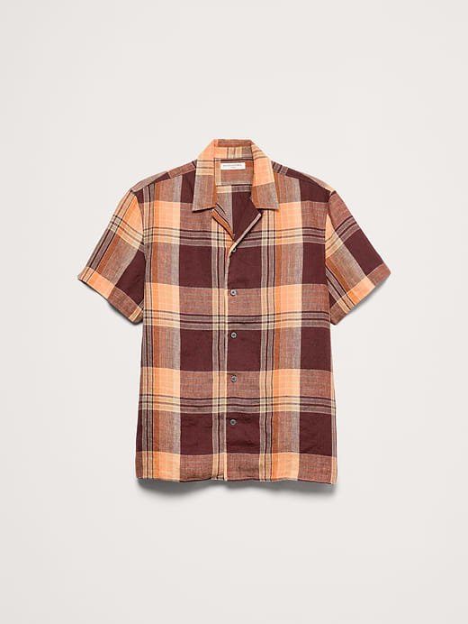 Banana Republic Standard-Fit Linen Resort Shirt — photo 5