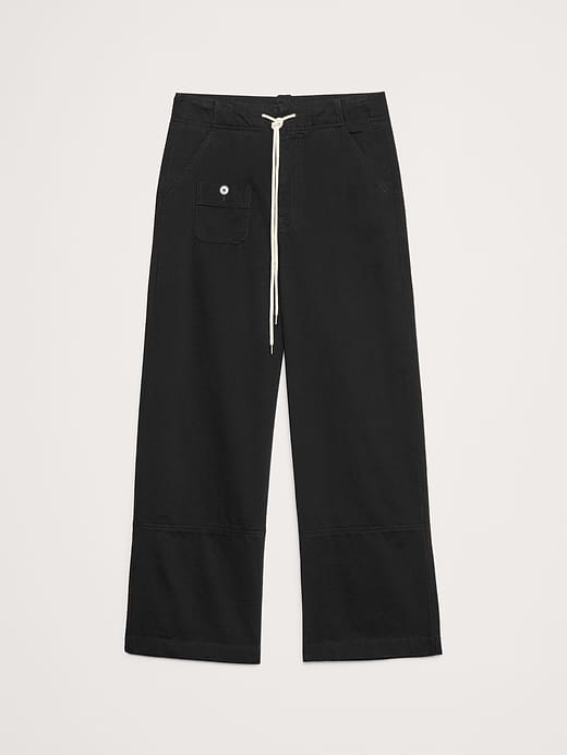 Banana Republic High-Rise Wide-Leg Pull-On Drawstring Pant — photo 5