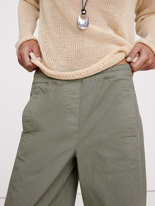 Banana Republic Mid-Rise Relaxed Painter Pull-On Pant — photo 4
