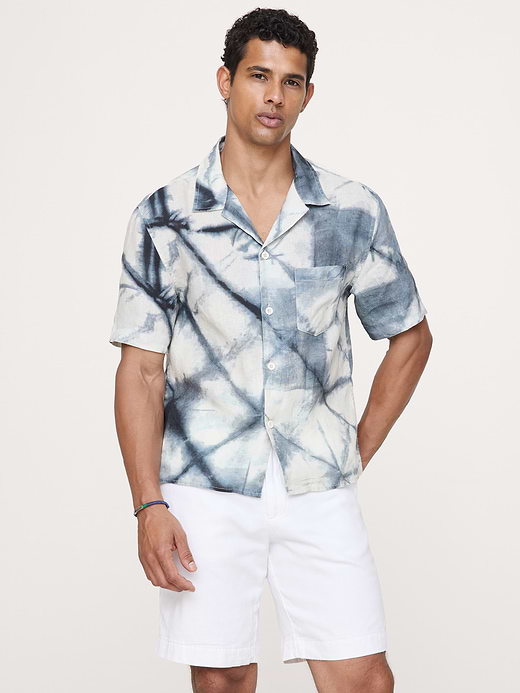 Banana Republic Standard-Fit Linen Resort Shirt — photo 1