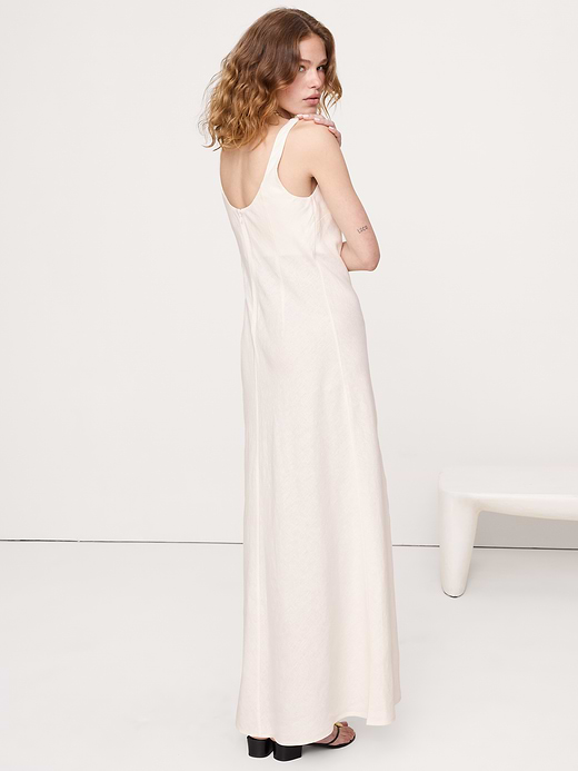 Banana Republic Linen Bias-Cut Maxi Dress — photo 3