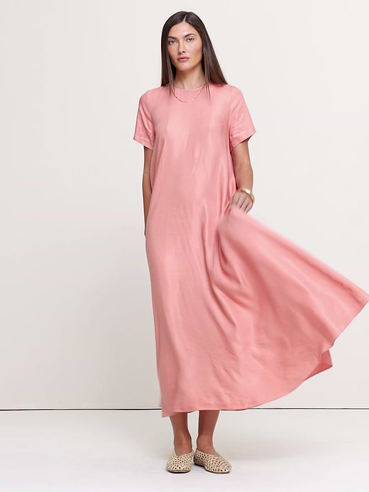 Banana Republic Viscose-Linen Trapeze Maxi Dress — photo 5