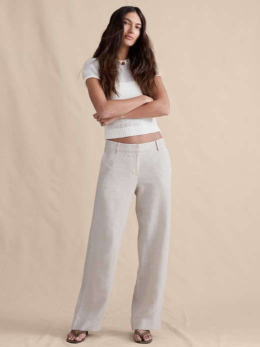 Banana Republic The Everyday Wide-Leg Pant in Linen — photo 6