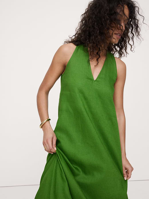 Banana Republic Linen Halter Maxi Dress — photo 4