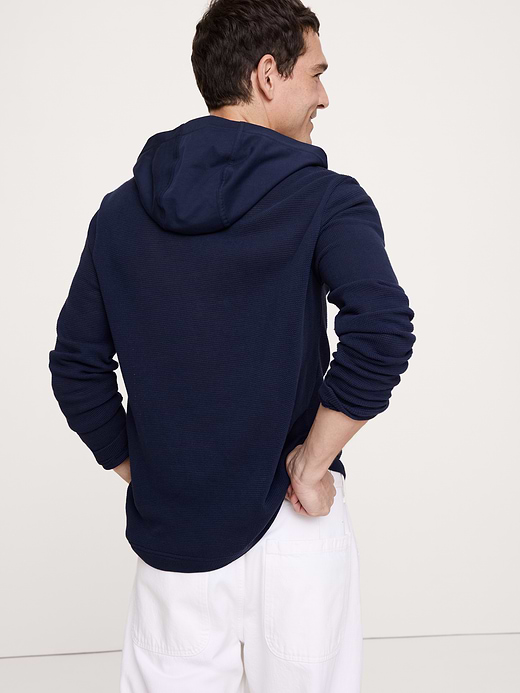 Banana Republic Cotton Henley Hoodie — photo 3
