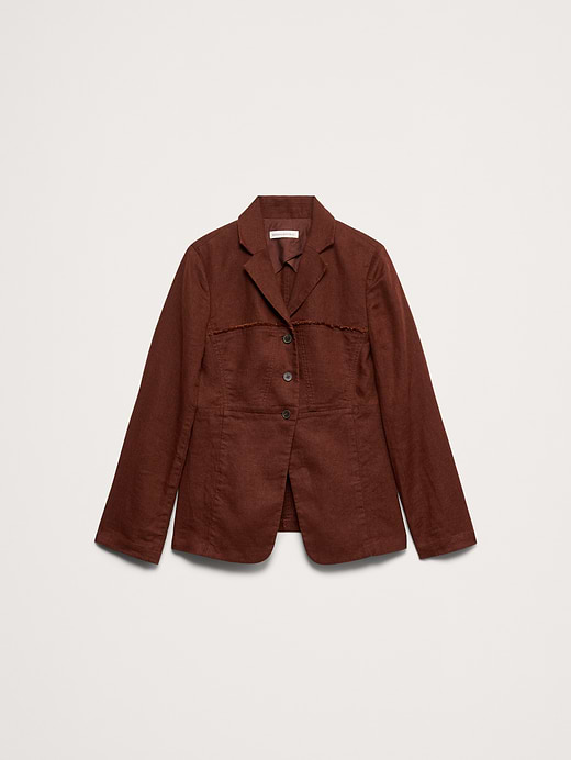 Banana Republic Fringe Linen Blazer — photo 8