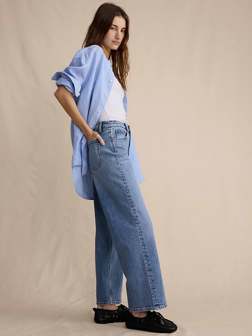 Banana Republic Mid-Rise 90s Loose Crop Jean — photo 4