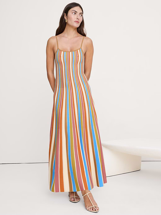 Banana Republic Sculpted Stripe Maxi Dress — photo 1