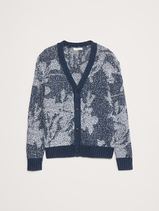 Banana Republic Floral Cotton-Linen Blend Cardigan — photo 5