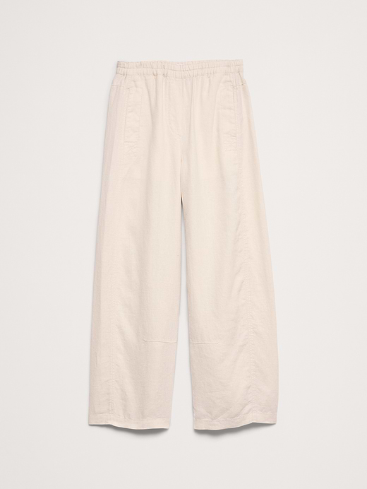 Banana Republic Mid-Rise Relaxed Painter Pull-On Pant in Linen — photo 5