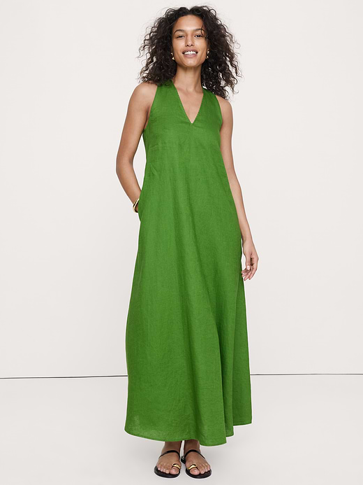 Banana Republic Linen Halter Maxi Dress — photo 1