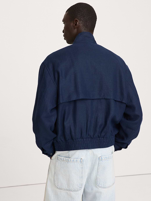 Banana Republic Linen Harrington Jacket — photo 3