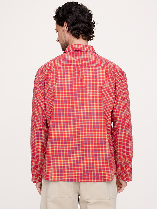 Banana Republic Relaxed-Fit Summerweight Cotton Long-Sleeve Resort Shirt — photo 3