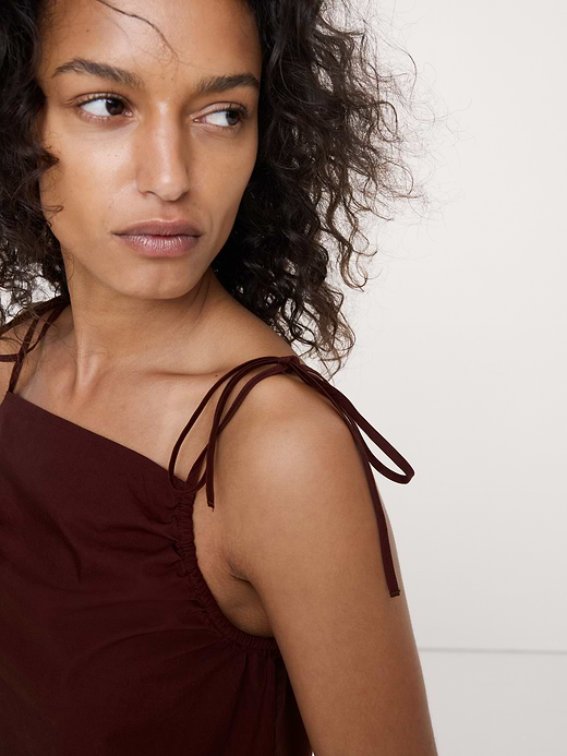 Banana Republic Cotton Poplin Tie-Strap Tank — photo 4
