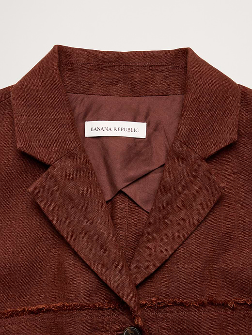 Banana Republic Fringe Linen Blazer — photo 7