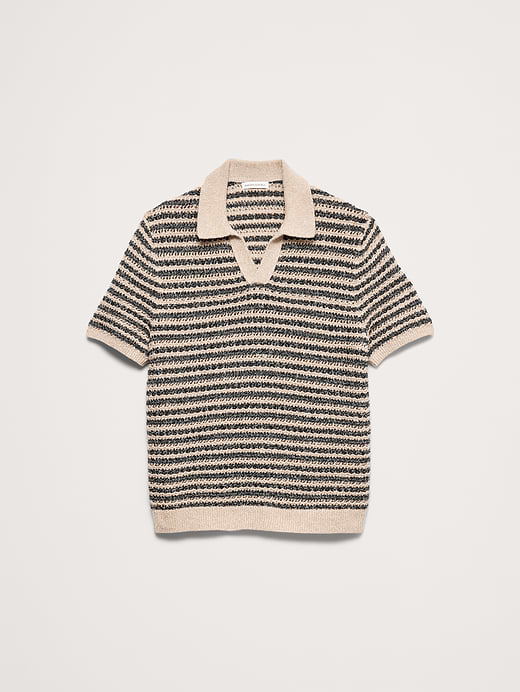 Banana Republic Textured Stripe Sweater Polo — photo 5