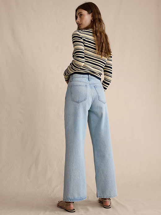 Banana Republic The Icon Classic Wide-Leg Crop Jean — photo 3